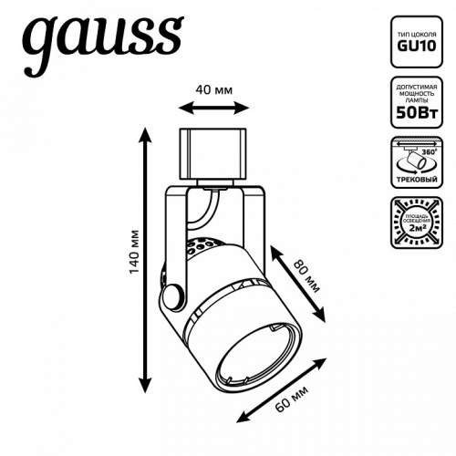 Светильник на штанге Gauss Track Light TR003 в Нижнем Новгороде фото 2