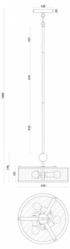 Светильник на штанге Favourite Radiales 3099-3P в Нижнем Новгороде фото 6
