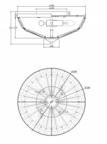 Накладной светильник Maytoni Facet MOD094CL-04CH в Кольчугино фото 4