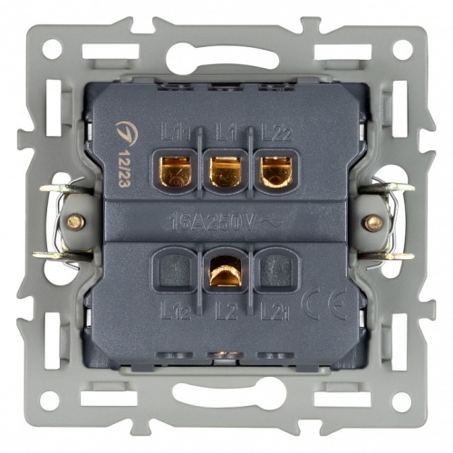 Выключатель двухклавишный без рамки Arlight SWT 043725 в Нижнем Новгороде фото 2