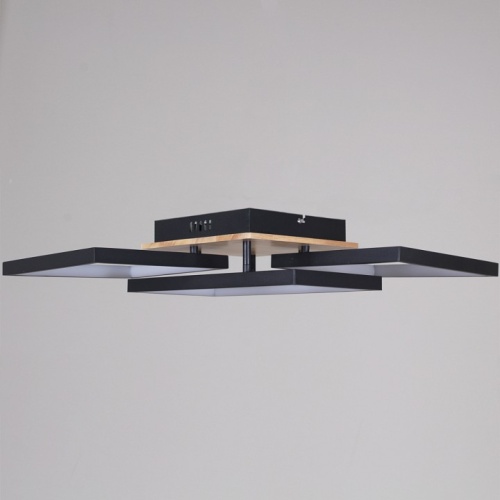 Потолочная люстра 49560-0.3-03 BK+WOOD в Нижнем Новгороде фото 4