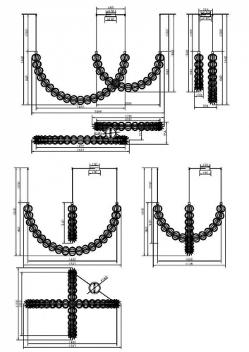 Подвесной светильник Maytoni Golden Cage MOD216PL-L55G3K в Нижнем Новгороде фото 4
