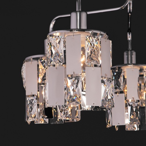 Люстра на штанге Eurosvet Scoppio 10101/5 хром/прозрачный хрусталь Strotskis в Нижнем Новгороде фото 3