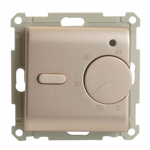 Терморегулятор электромеханический для теплого пола без рамки Stekker Катрин 49743 в Нижнем Новгороде фото 5