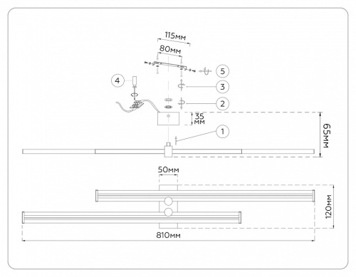 Накладной светильник Ambrella Light COMFORT FL6162 в Нижнем Новгороде фото 3