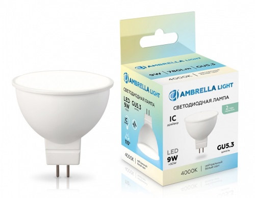 Лампа светодиодная Ambrella Light MR16 GU5.3 9Вт 4000K 160904 в Нижнем Новгороде фото 2
