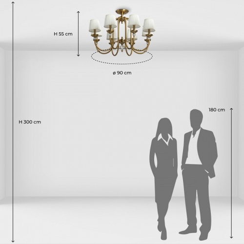 Люстра на штанге Chiaro Сильвия 2 404010508 в Нижнем Новгороде фото 13