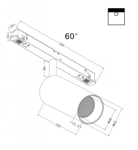 Светильник на штанге Maytoni Focus LED TR032-2-12W3K-W-B в Нижнем Новгороде фото 2