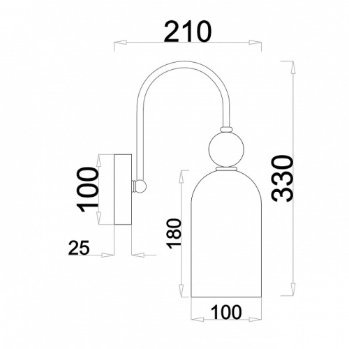 Бра Escada Ode 686/1A Chrome в Нижнем Новгороде фото 4