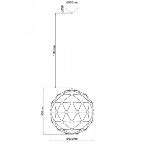 Подвесной светильник Divinare Cristallino 1610/02 SP-60 в Нижнем Новгороде фото 2