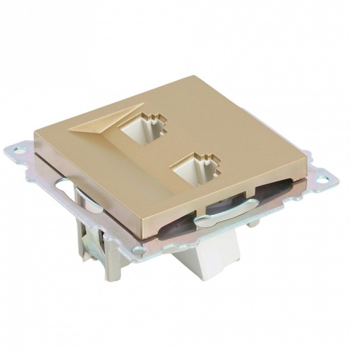 Розетка двойная Ethernet RJ-45 без рамки Stekker Катрин 50009 в Нижнем Новгороде фото 7