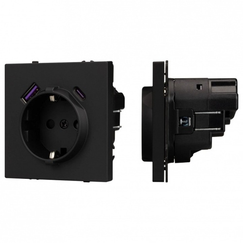 Розетка с заземлением и 2хUSB type A, без рамки Arlight SCT 054285 в Нижнем Новгороде