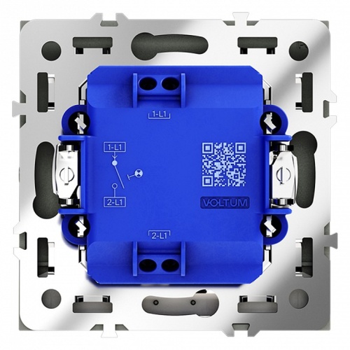 Выключатель одноклавишный с подсветкой без рамки Voltum S70 VLS010208 в Нижнем Новгороде фото 3