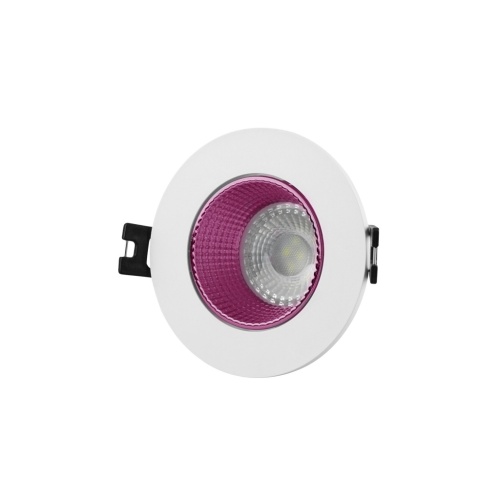 DK3061-WH+PI Встраиваемый светильник, IP 20, 10 Вт, GU5.3, LED, белый/розовый, пластик в Нижнем Новгороде