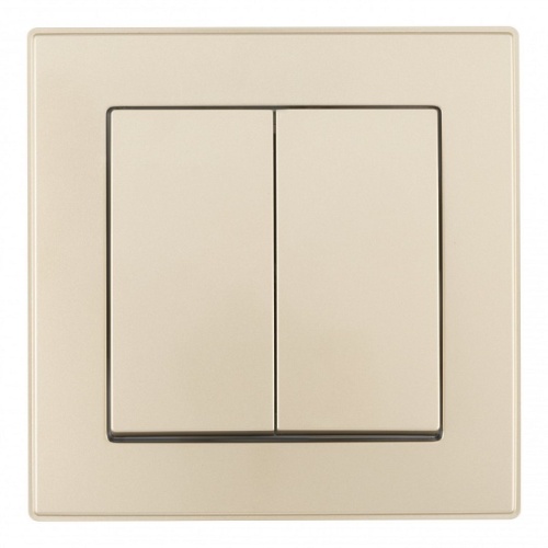 Выключатель двухклавишный Arte Milano SET06-1 SET06-1-30-2 shampan в Нижнем Новгороде фото 3