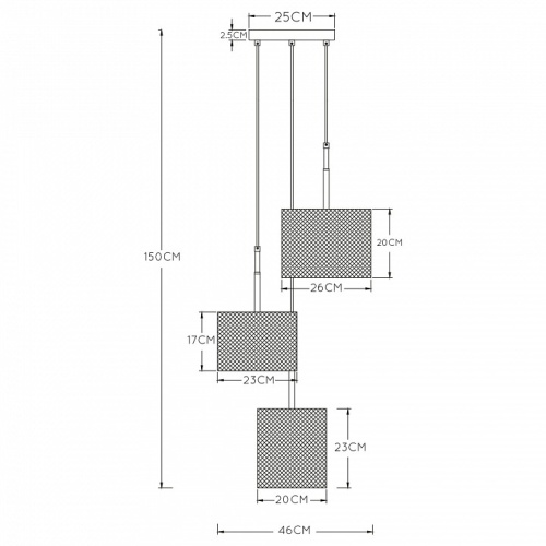 Подвесной светильник Lucide Baskett 45459/03/30 в Нижнем Новгороде фото 5