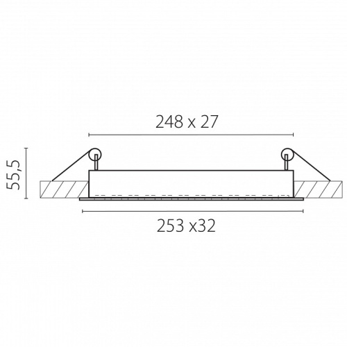 Встраиваемый светильник Lightstar Guarda 080346 в Нижнем Новгороде фото 2