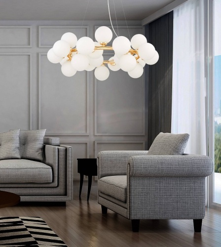 Подвесная люстра LUMINA DECO MARSIADA LDP 6033-25 FGD в Нижнем Новгороде фото 5