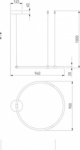 Подвесной светильник Eurosvet Float 90285/1 белый в Туапсе фото 2