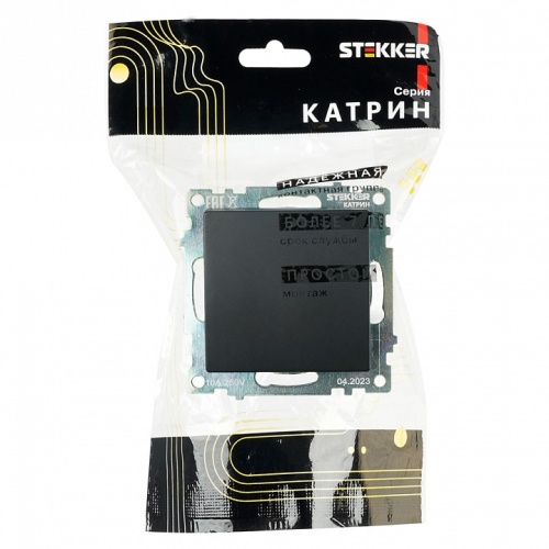 Переключатель перекрестный одноклавишный без рамки Stekker Катрин 49177 в Нижнем Новгороде фото 6