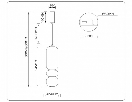 Подвесной светильник Ambrella Light LH LH11033 в Нижнем Новгороде фото 2