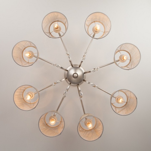 Потолочная люстра Eurosvet Liona 60065/8 серебро в Нижнем Новгороде фото 4