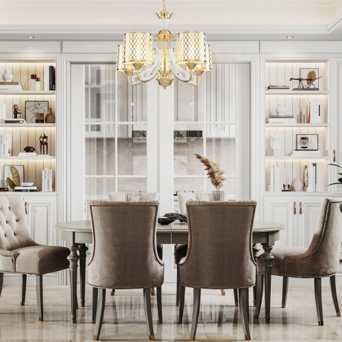 Подвесная люстра Arte Milano Florentia-3387 303387/5 Wh/Gd в Нижнем Новгороде фото 5