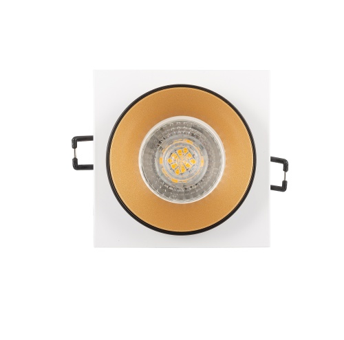 DK2402-GD Встраиваемый светильник, IP 20, 50 Вт, GU10, черный/золотой, алюминий в Звенигороде фото 7