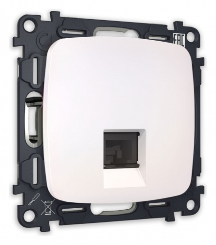 Розетка Ethernet RJ-45 и со шторками, без рамки Ambrella Volt OMEGA MO212010 в Нижнем Новгороде