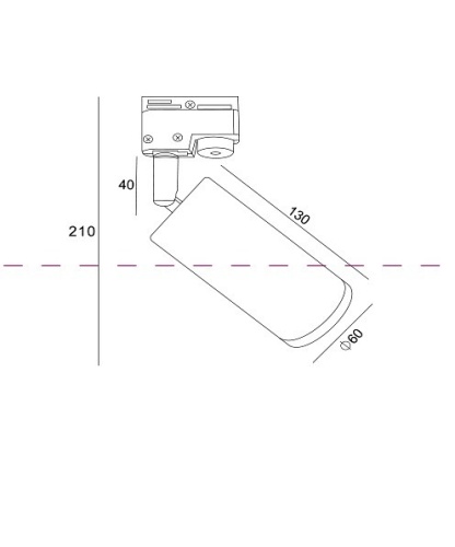 Светильник на штанге Maytoni Focus TR004-1-GU10-B в Чебоксарах фото 3