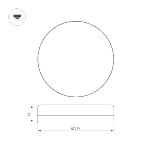 Светильник CL-SMURF-R400-30W Day4000-MIX (WH, 140 deg, 230V) (Arlight, IP40 Пластик, 3 года) в Советске фото 5