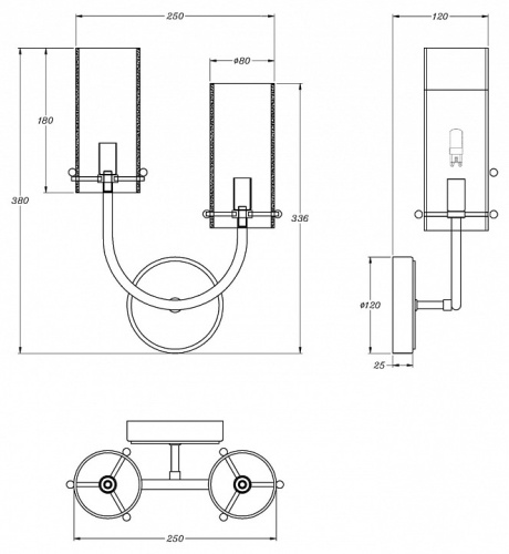 Бра Maytoni Arco MOD223WL-02BS в Нижнем Новгороде фото 4
