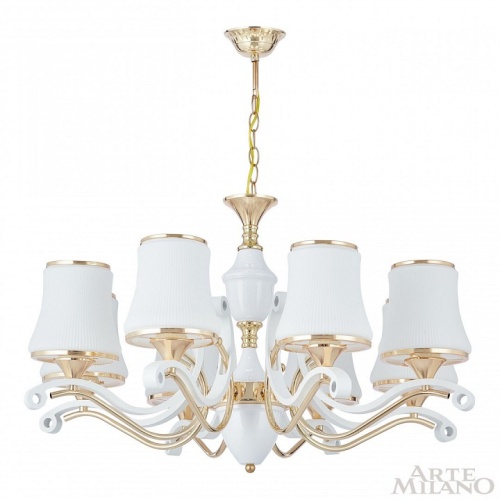 Подвесная люстра Arte Milano Florentia-3987 303987/8 Wh/Gd в Нижнем Новгороде фото 8