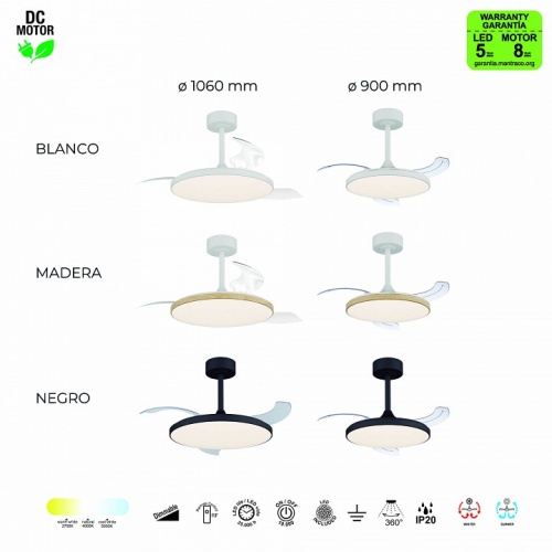 Светильник с вентилятором Mantra SLIM FAN 9006 в Нижнем Новгороде фото 9