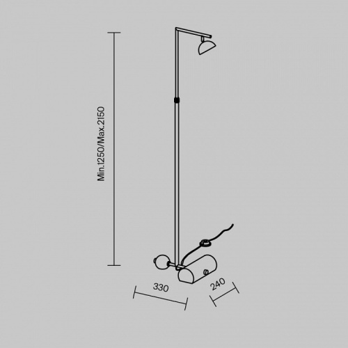 Торшер Maytoni Pikant MOD372FL-L10B3K в Нижнем Новгороде фото 6