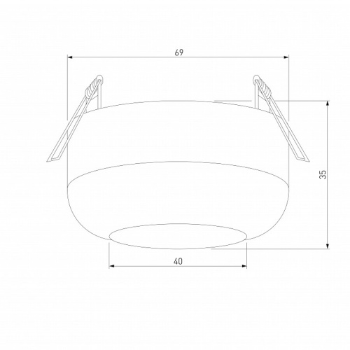 Встраиваемый светильник Elektrostandard Onde a064201 в Нижнем Новгороде фото 2