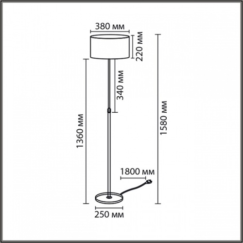 Торшер Lumion IRISA 8358/1F в Нижнем Новгороде фото 2