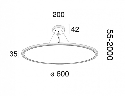 Подвесной светильник Maytoni Cosmos MOD057PL-L54W4K в Нижнем Новгороде фото 3