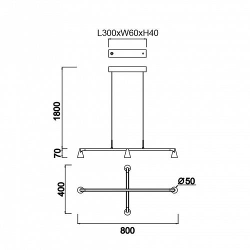 Подвесная люстра Mantra Africa 9410 в Нижнем Новгороде фото 4