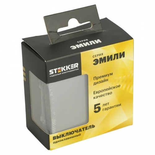 Выключатель одноклавишный без рамки Stekker Эмили 49943 в Нижнем Новгороде фото 5