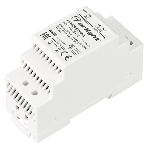 Блок питания ARV-DR30-12 (12V, 2A, 24W) (Arlight, IP20 DIN-рейка) в Боброве фото 2