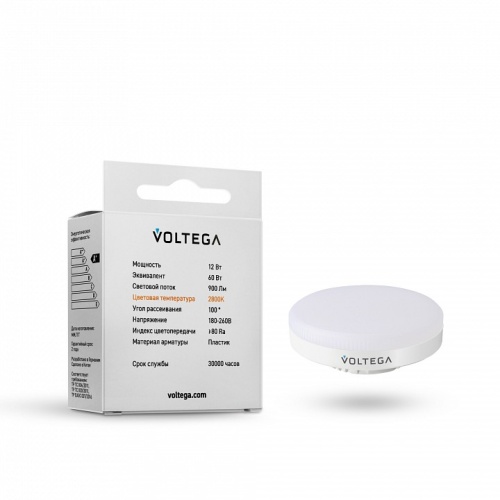 Лампа светодиодная Voltega GX53 12W GX53 12Вт 2800K 7774 в Нижнем Новгороде фото 3