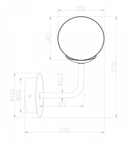 Бра Maytoni Erich MOD221-WL-01-N в Ревде фото 2