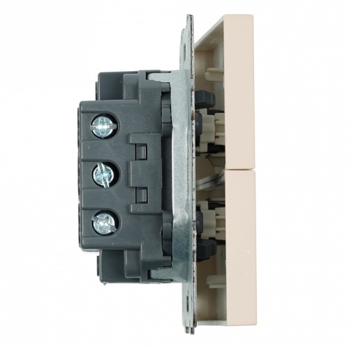 Переключатель двухклавишный без рамки Stekker Эмили 49895 в Нижнем Новгороде фото 4