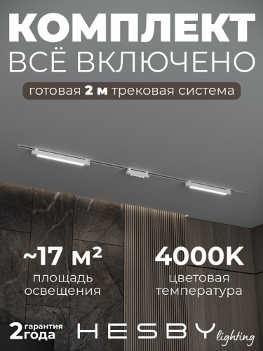 Комплект трековый Hesby Lighting Skylite №10 HSBL_kompl_S010_VI2W4K в Нижнем Новгороде