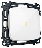 Выключатель самовозвратный одноклавишный с подсветкой, без рамки Ambrella Volt MO MO102050 в Нижнем Новгороде