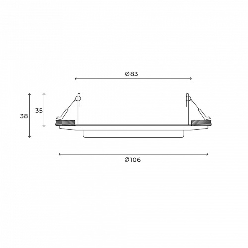 Встраиваемый светильник Hesby Lighting Orbit HSBL_0131 в Нижнем Новгороде фото 3