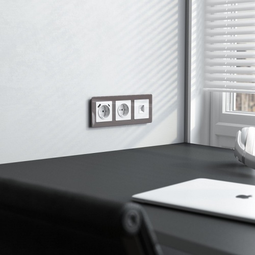 Розетка Ethernet RJ-45 без рамки Werkel белый акрил W1181041 в Нижнем Новгороде фото 3