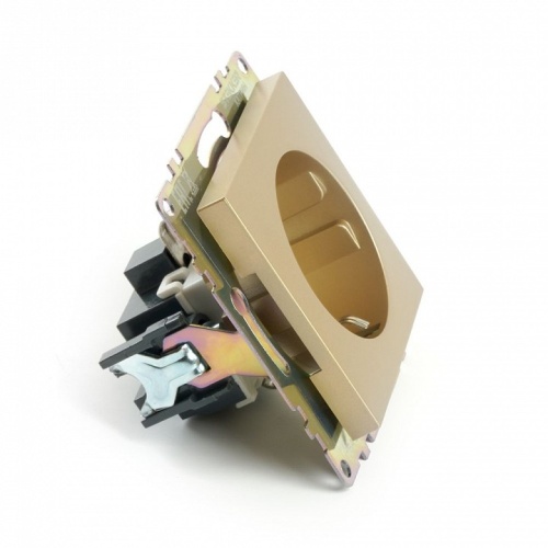 Розетка с заземлением и со шторкой, без рамки Stekker Катрин 49224 в Нижнем Новгороде фото 3