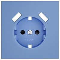 Накладка для розетки с заземлением и со шторками и 2хUSB type A Voltum S70 VLS000915 в Нижнем Новгороде